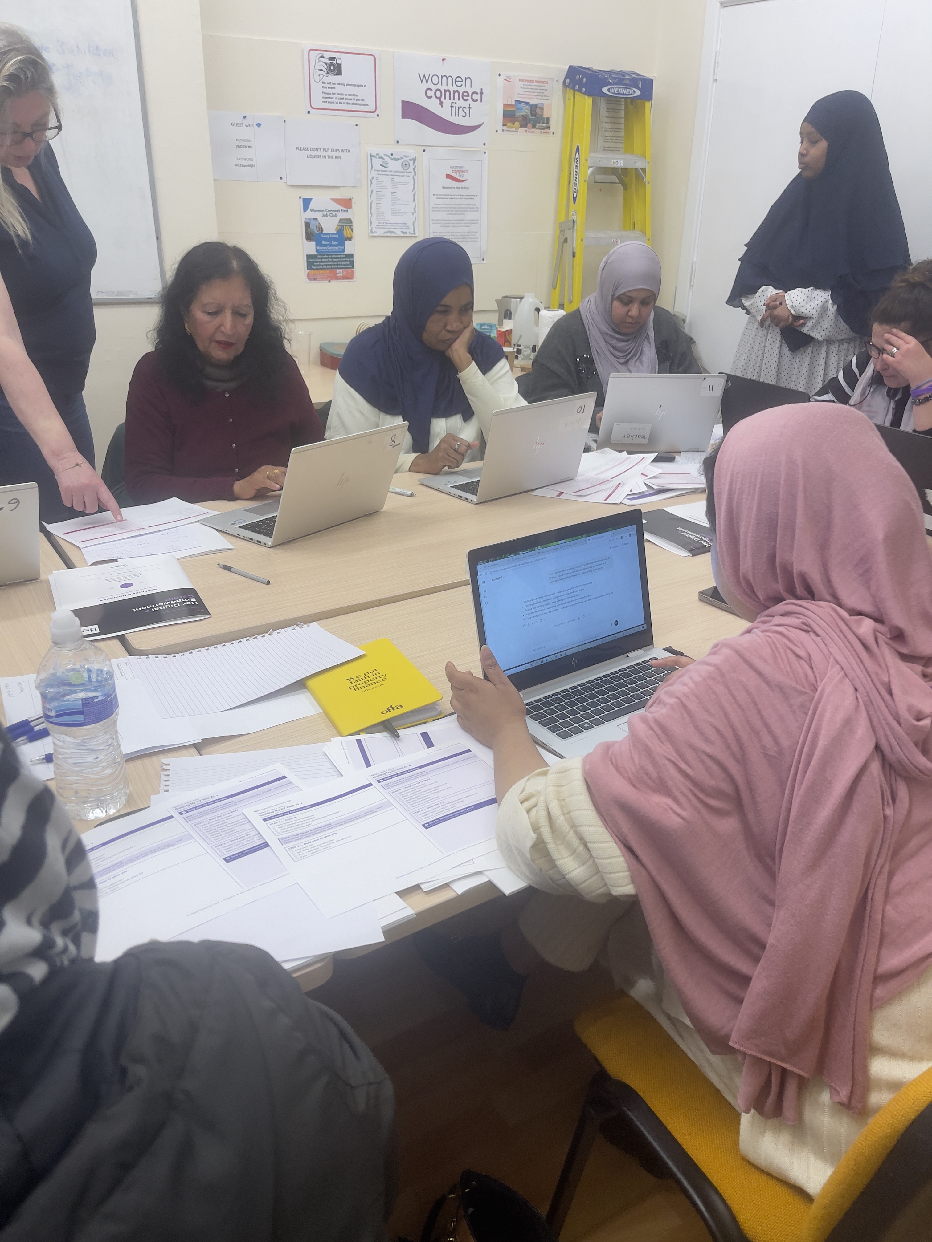Workshop session at Women's Connect First, Cardiff